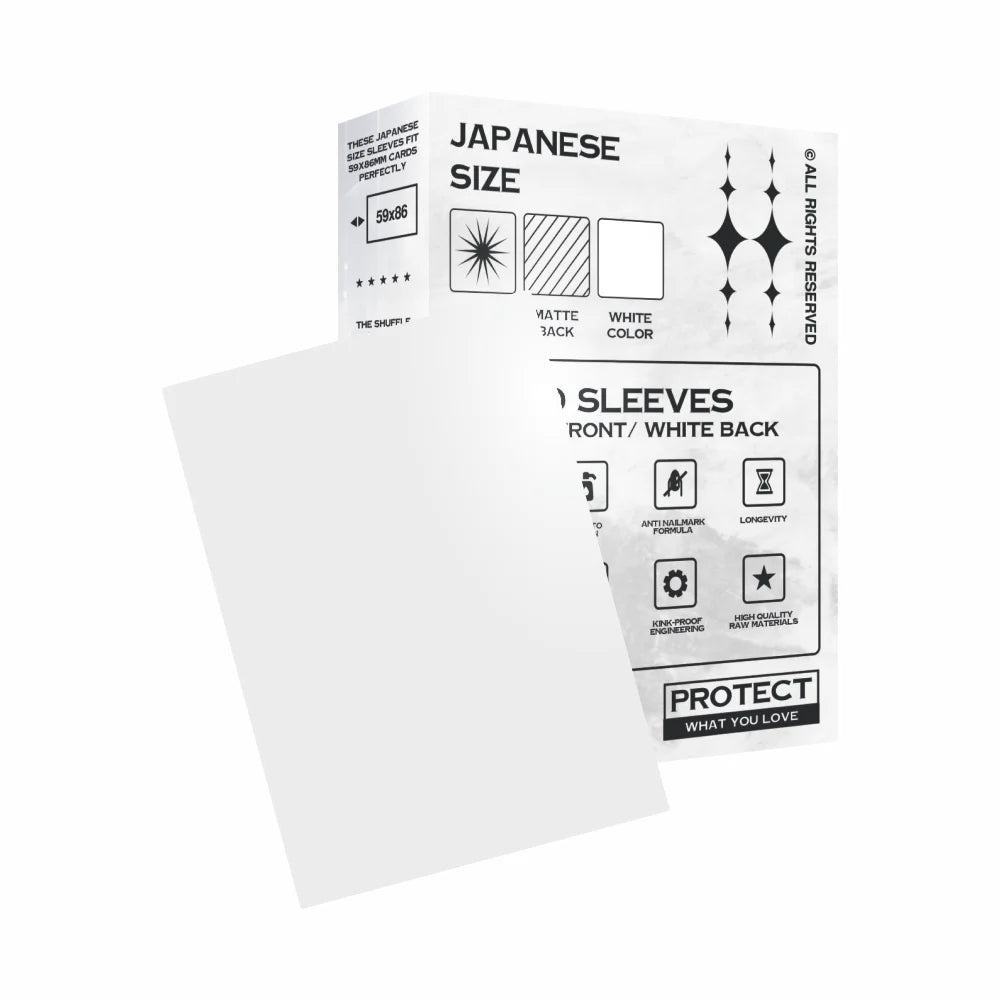 Japanese Size Vorteilspaket - 2x  Weiß- 2x Schwarz - 1x Oversleeves!